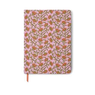 Jumbo Soft Touch Journal - Pink Vintage Floral