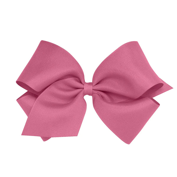 Mini King Classic Grosgrain Hair Bow (Plain Wrap)