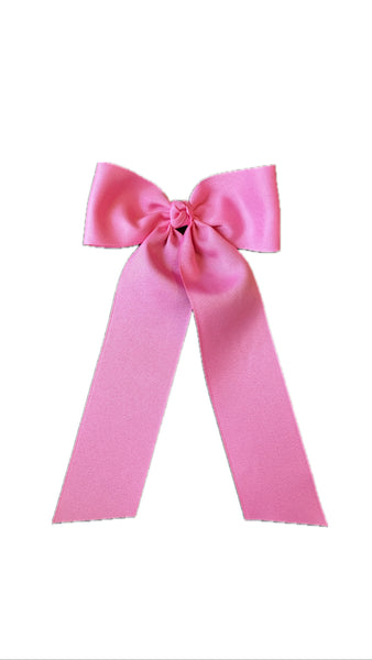 King Grosgrain Hair Bowtie with Knot Wrap and Streamer Tails