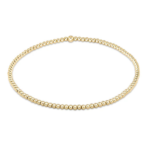 Extends Classic Gold 2mm Bead Bracelet