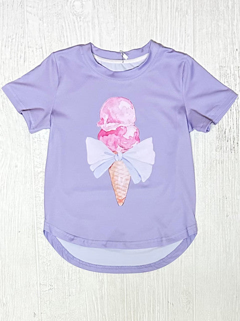 Lavender Ice Cream Athletic Tee Shirt