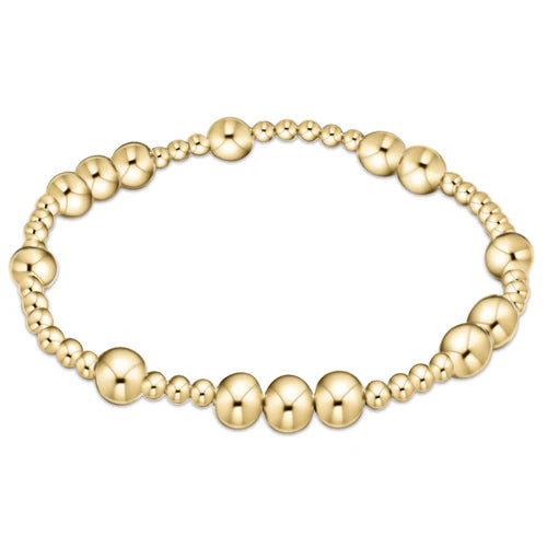 Extends hope unwritten 6mm bead bracelet - gold