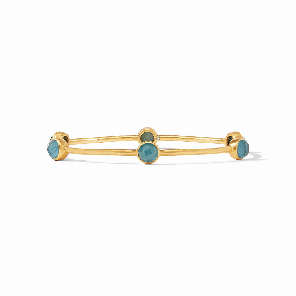 Milano Bangle- Iridescent Peacock Blue
