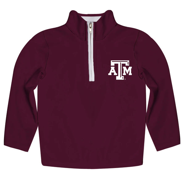Texas A&M Quarter Zip Hand Sketched Art Pullover