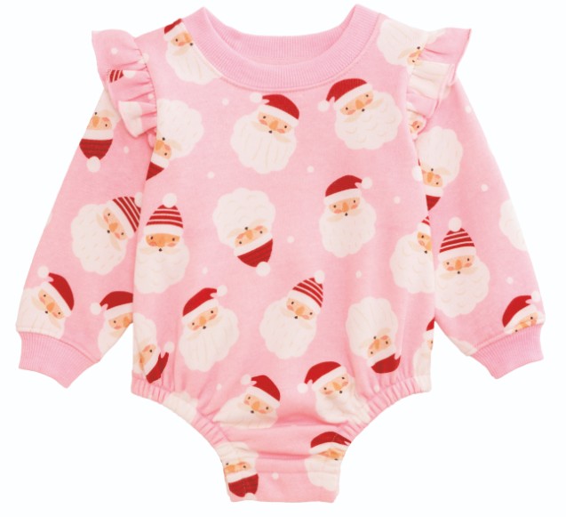 Pink Santa Sweatshirt Bubble