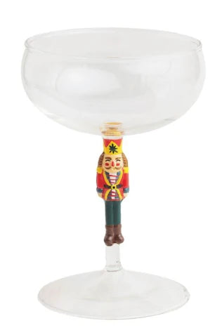 Christmas Coupe Style Glass (Assorted Styles)