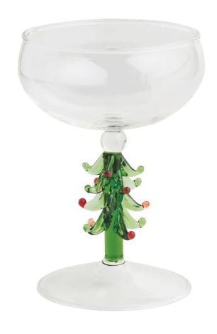 Christmas Coupe Style Glass (Assorted Styles)