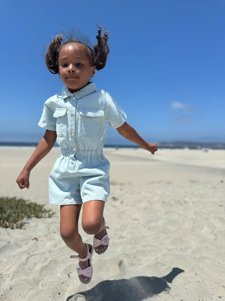 Addison Romper Light Denim