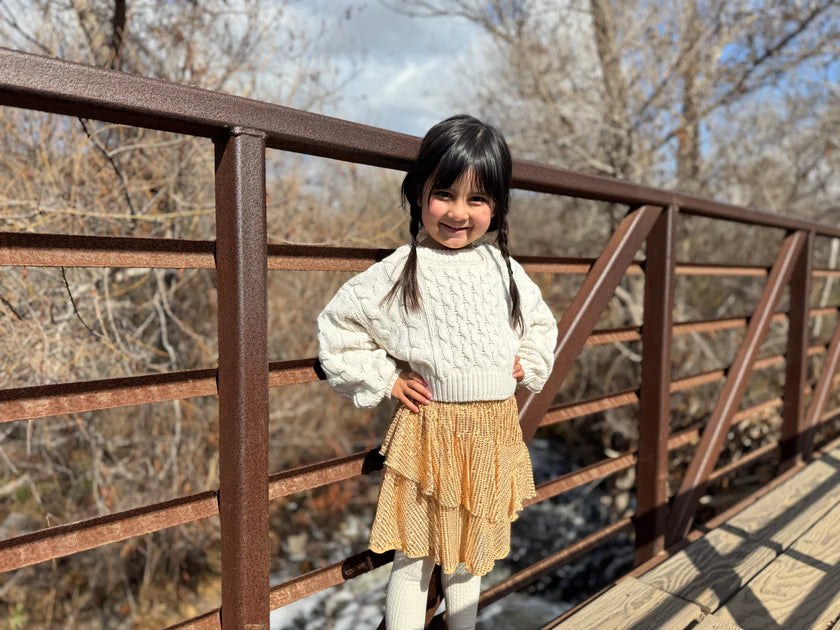 Molly Knit Sweater in Ivory
