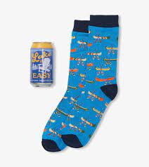 Lake It Easy Beer Can Socks
