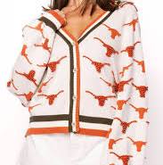 Texas Knit in Mascot Rhinestone Cardigan