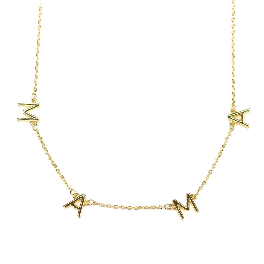 Mama Necklace in Gold