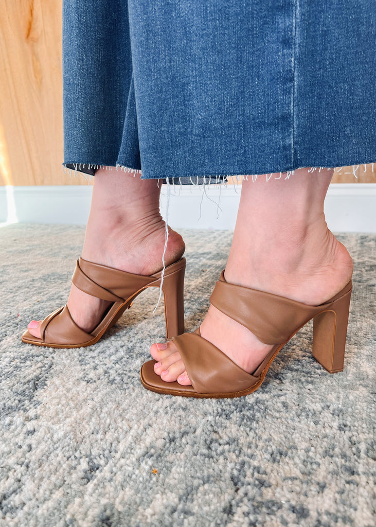 Leven Sheep Leather Heels - Tan
