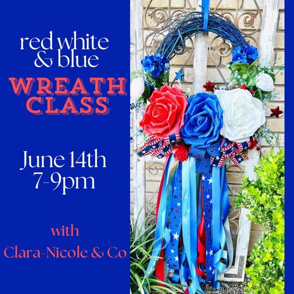 Red White Blue Wreath Class