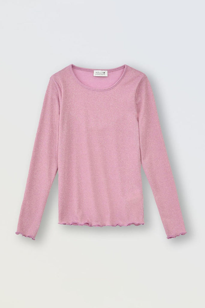 Girls Light Pink Iridescent Jersey Undershirt