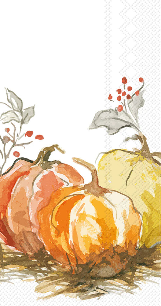 Painted Pumpkin Guest Napkins