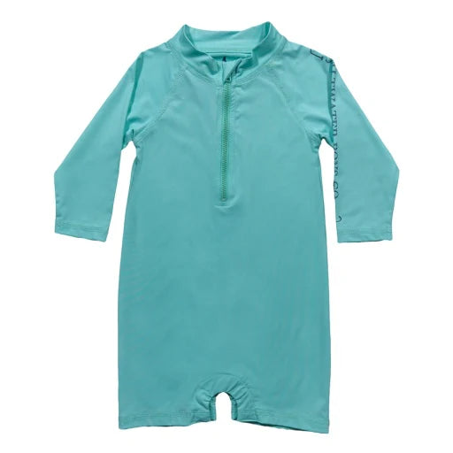 Tybee Aqua Rashguard Romper