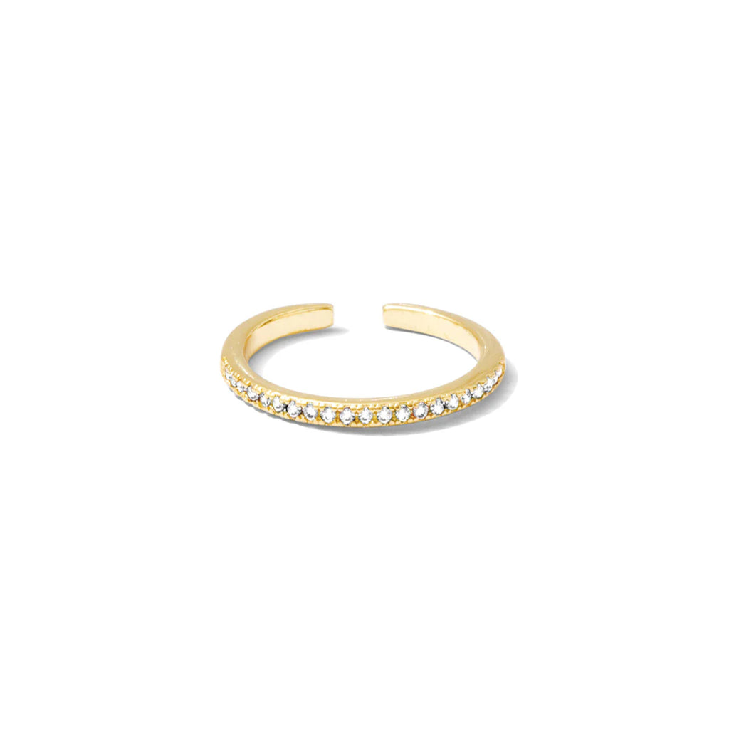 Ultra Delicate Pave Adjustable Ring