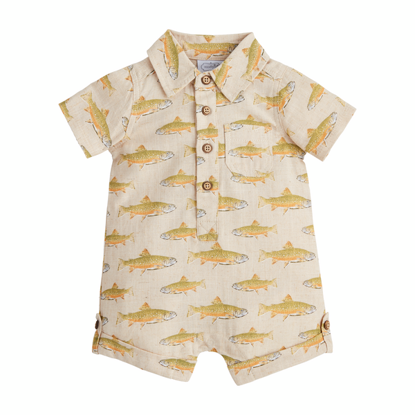 Linen Fish Romper