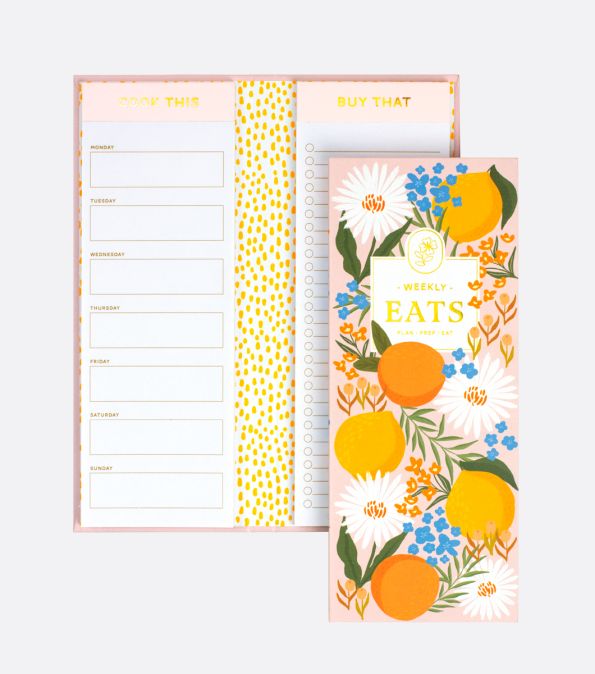 Citrus Floral Pocket List Pad