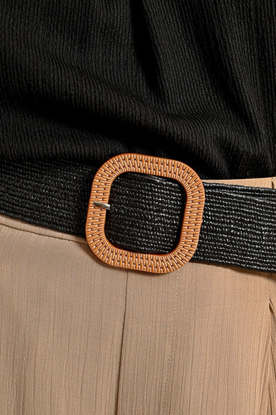 Black Woven Belt