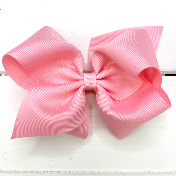 Mini King Classic Grosgrain Hair Bow (Plain Wrap)