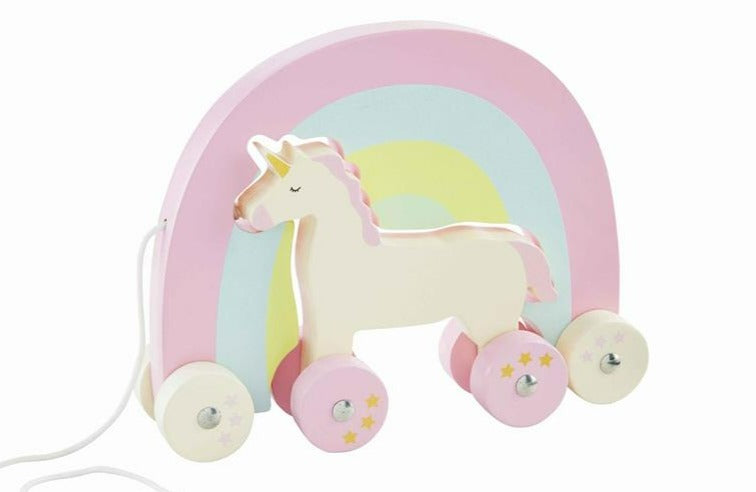 Rainbow Wood Pull Toy