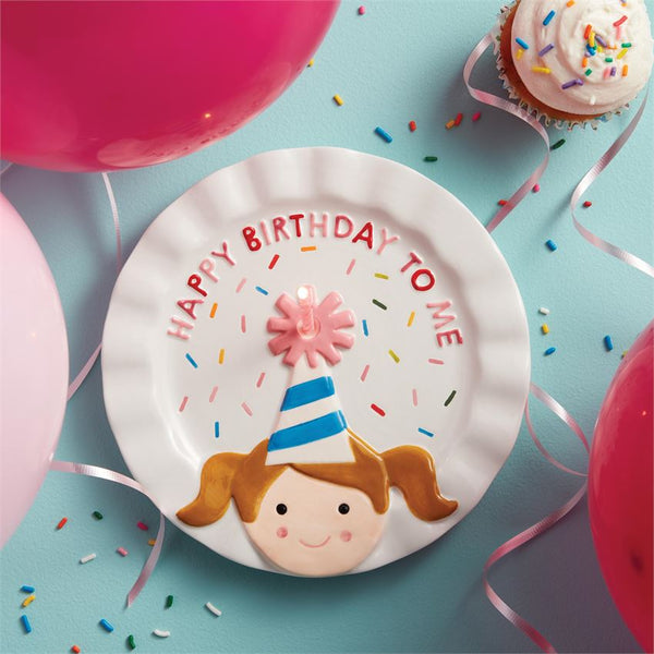 Birthday Girl Candle Plate