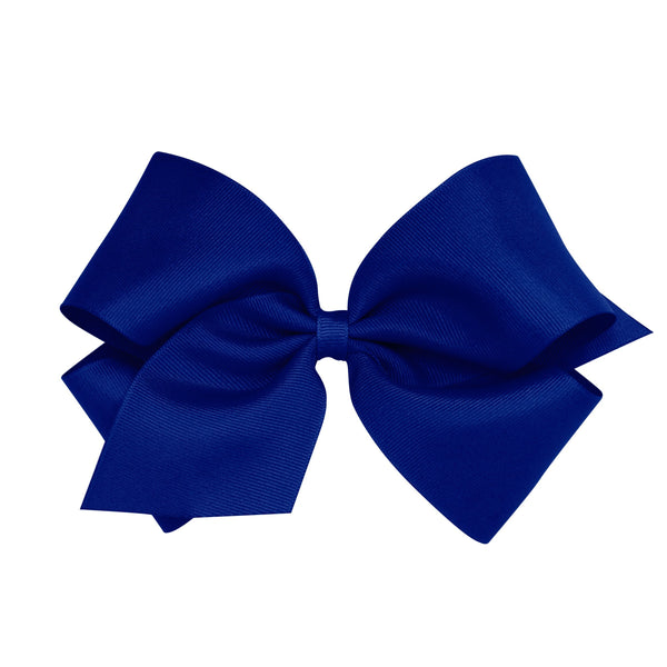 Mini King Classic Grosgrain Hair Bow (Plain Wrap)