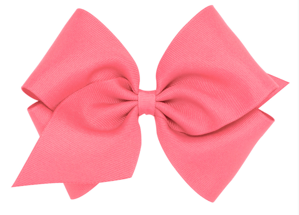 Mini King Classic Grosgrain Hair Bow (Plain Wrap)
