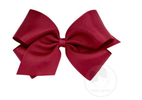 King Classic Grosgrain Hair Bow (Plain Wrap)