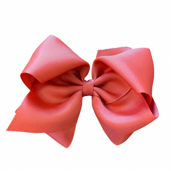 Mini King Classic Grosgrain Hair Bow (Plain Wrap)