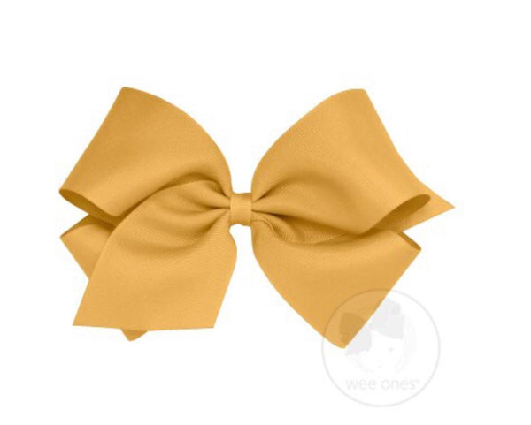 King Classic Grosgrain Hair Bow (Plain Wrap)