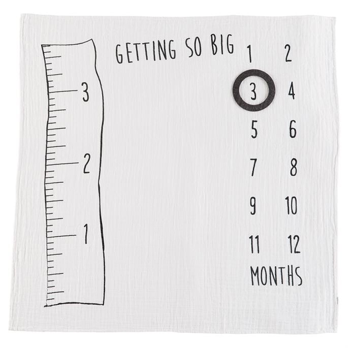 Muslin Watch me Grow Photo Blanket