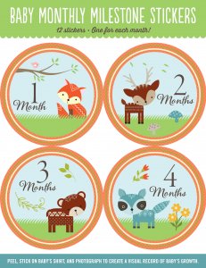 Free Printable - Pregnancy Belly Stickers