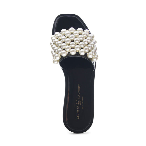 Bryer black and pearl sandal