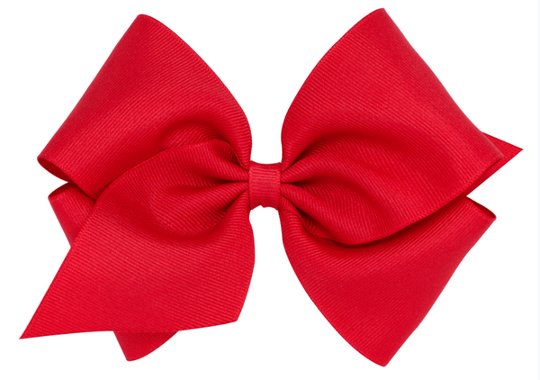 Mini King Classic Grosgrain Hair Bow (Plain Wrap)