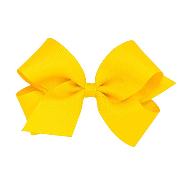 Mini King Classic Grosgrain Hair Bow (Plain Wrap)