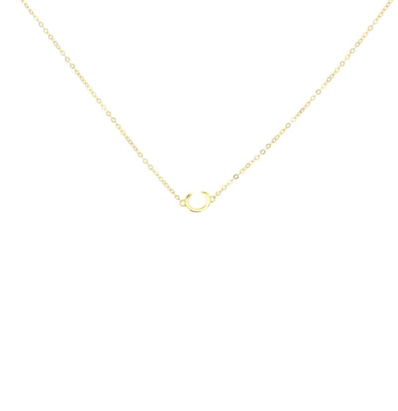 Balance Letter Necklace 14K Gold-Filled