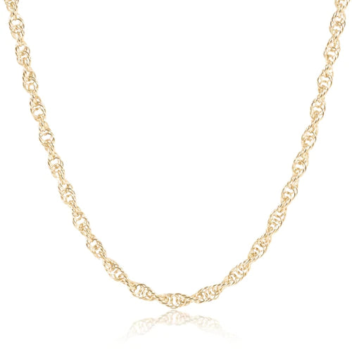 15" Choker Rope Chain- Gold