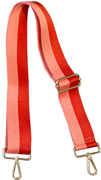 Bag Strap - Stripe, Pink/Red