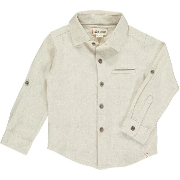 Boys Cream Atwood Woven Shirt