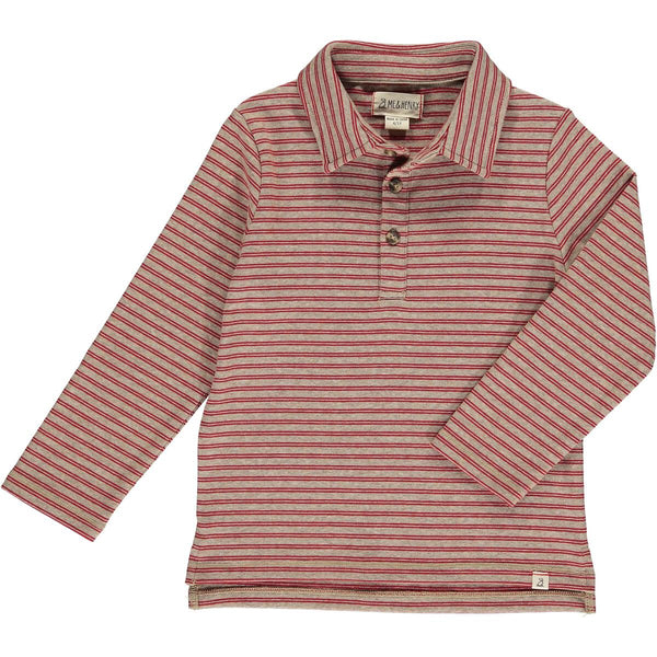 Midway Polo- Red stripes