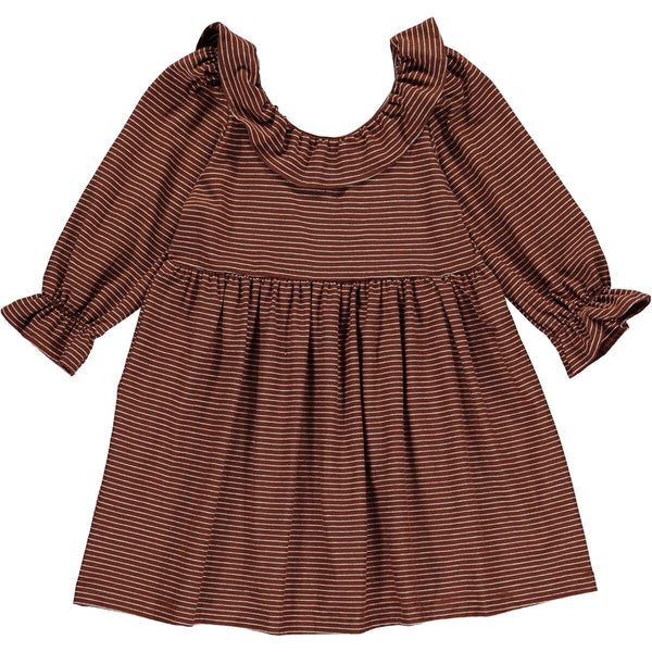 Finny Dress- Rust Stripe