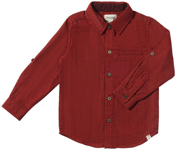 Atwood Woven Rust/Navy Shirt