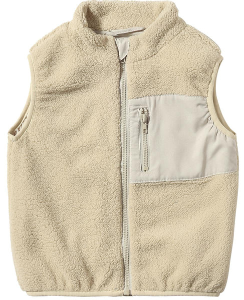 Beige Gilt Sherpa Vest