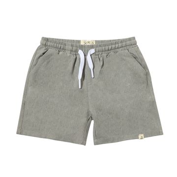 Splash Swim Shorts in Gray & White