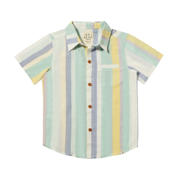 Newport Woven Shirt Blue Yellow