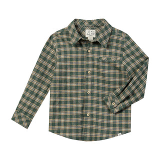 Atwood Woven Shirt - Green/Yellow Washed Plaid