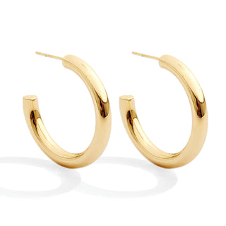 The Perfect Hoop Medium Earrings in Gold